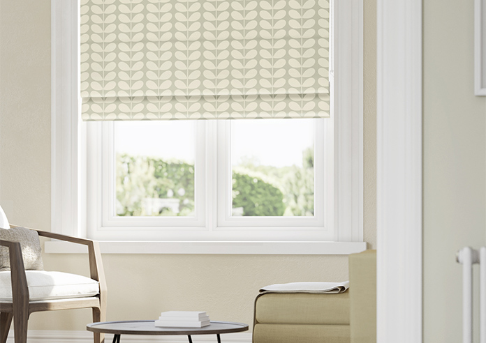 Orla Kiely Solid Stem, Pebble - Twist&Fit Roman Blind - Image 5